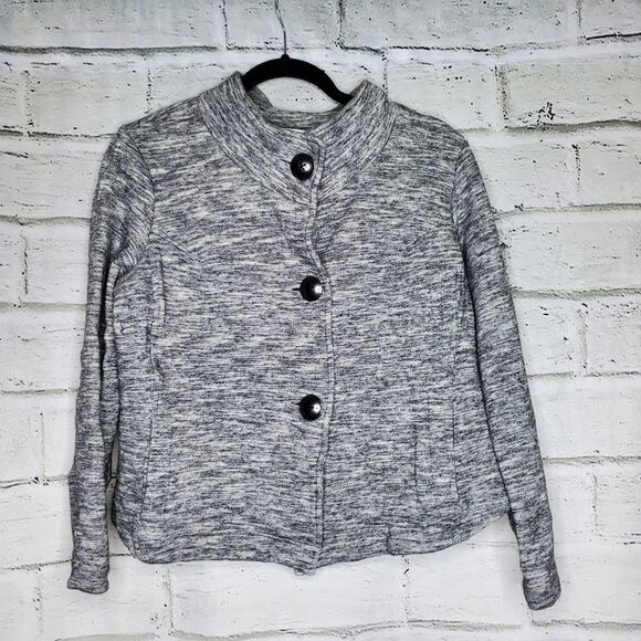 Cabi Hourglass Jacket Style 596 Hi Lo Gray Large - Picture 3 of 8